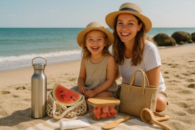 7 essentiels zéro déchet à la plage à ne jamais oublier ! 🏖️ ☀️