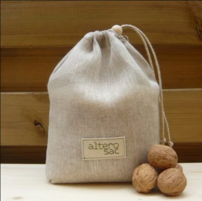 Sac à vrac en lin biologique taille L