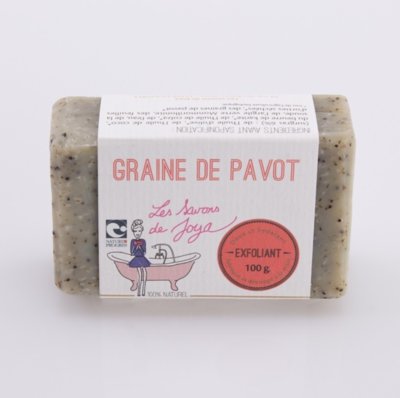 Savon exfoliant aux graines de pavot sans huiles essentielles 100 g